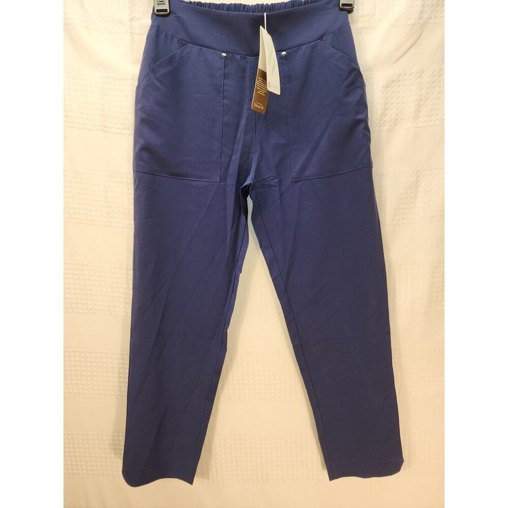 NWT Nancy Lopez Women's Pants Size Small Blue Delux Dri Golf Pully 3208